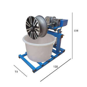 Jichuan Verkauf Vollautomatische Elektrische Radpoliermaschine 1,5KW 160KG Vorwärts-Rückwärts-Rotation Schleifgerät - Product Image 3