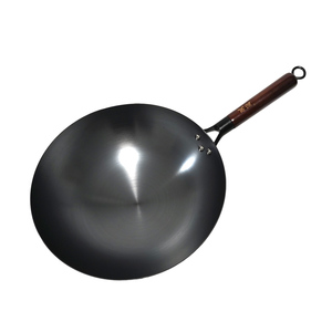 Premium Quality Iron Round Bottom Wok Multi Size Available <strong>Non</strong> <strong>Stick</strong> Uncoated Even Heat Distribution Cookware - Product Image 4