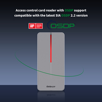 Lecteur de cartes de contrôle d'accès cryptographé OSDP 2.2, entièrement métallique, IP65, 125 kHz EM HID, 13,56 MHz Mifare DESFire EV3 NFC Wiegand RS-485