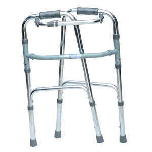 Déambulateur pliable en alliage d'aluminium avec roues, aide à la réadaptation pour personnes handicapées - Product Image 4