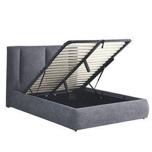 King Size Bedding Luxury Bedroom Furniture Modern Wood Elegant <b>Bed</b> Frame Upholstered <b>Bed</b> With Storage - Product Image 4