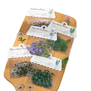 YUXIAN PET 꽃 스티커 신선한 스타일 현실적인 꽃 식물 스크랩북 DIY 재료 방수 인공 인 꽃 스티커 가방