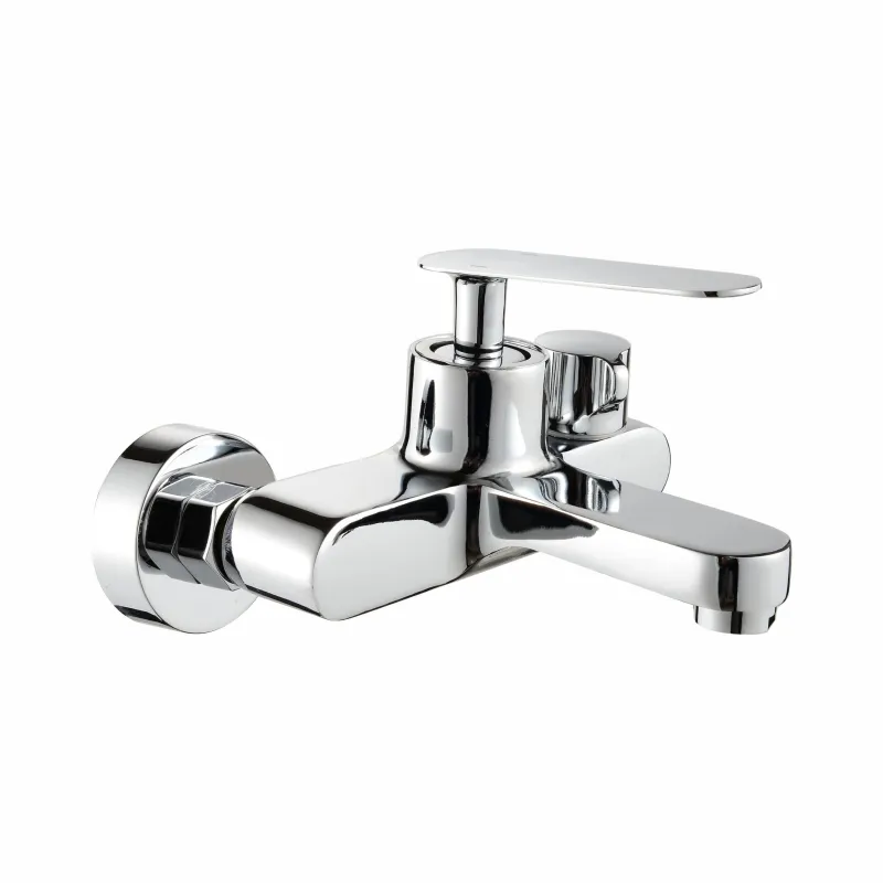 Single Lever Square Shower Mixer Hot Cold Water Single Handle Bathroom Faucet