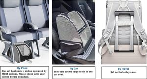 Tas Carrier Hewan Peliharaan Baru, Berventilasi, Kokoh, Tahan Air, untuk Kucing, Anjing, dan Hewan Kecil - Product Image 4