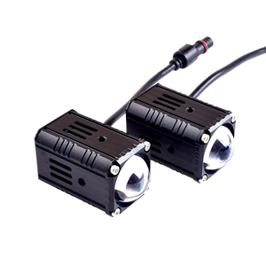 HyperLight Mini barres lumineuses à LED Grille de voiture ultra-mince et projecteur auxiliaire de moto Jaune et blanc Feu de conduite bicolore - Product Image 4