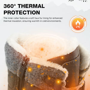 <span class=keywords><strong>Chaussures</strong></span> de <span class=keywords><strong>randonnée</strong></span> urbaines imperméables et antidérapantes pour femmes, en nubuck thermique, avec logo personnalisé OEM ODM, en promotion - Product Image 4