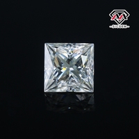 Moissanite Synthétique de Haute Qualité en Gros, Coupe Princesse, Couleur D, Pureté VVS1, Certifiée GRA, Effet de Couleur Changeant, Dureté 9.25, 3x3mm