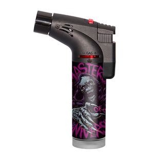 2025 nouveauté Logos personnalisés barbecue puissant rechargeable briquet torche oblique à flamme unique pour la vente en gros avec boîte d'affichage - Product Image 5