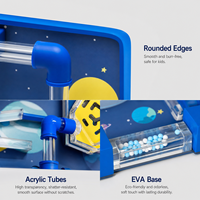 Jeu mural éducatif pour enfants sur l'exploration spatiale et l'astronautique, avec circuit de balles, pour parc d'attractions