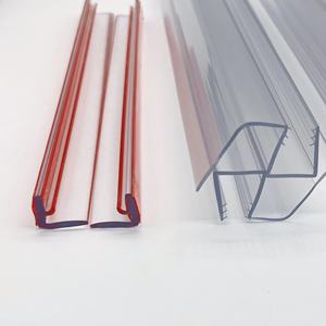 Balayage à fond transparent P995WS au design Offre Spéciale moderne avec <span class=keywords><strong>joint</strong></span> d'égouttement pour verre <span class=keywords><strong>de</strong></span> 3/8 \ "pour <span class=keywords><strong>porte</strong></span> <span class=keywords><strong>de</strong></span> <span class=keywords><strong>douche</strong></span> coulissante en croissant - Product Image 3