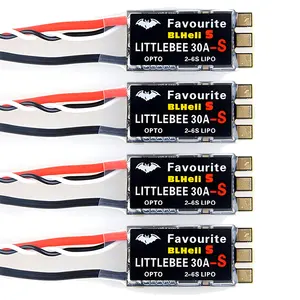 LittleBee 20A 30A S ESC BLHeli_S OPTO Contrôleur de vitesse électronique 2-6S Brushless pour drone de course FPV