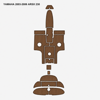 Tapis de sol en mousse EVA pour bateau Yamaha AR230 SX230 2003-2006, revêtement de pont marin personnalisé, imitation teck, antidérapant, auto-adhésif