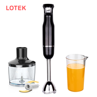 Mixeur Plongeant Électrique Multifonctionnel avec Commande par Bouton Poussoir et Lames en Acier Inoxydable