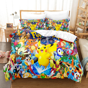High Quality Custom Printing Cartoon Quilt Duvet Cover Bed Sheets <b>Pillow</b> Case 3pcs 4pcs Kids Toddlers Boys Bedding Sets - Product Image 4