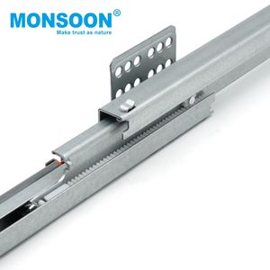 Système de glissières de tiroir dissimulées sous le meuble, gris, double paroi, 167 mm, pour rangement de cuisine, système de tiroirs ultra-plat - Product Image 4