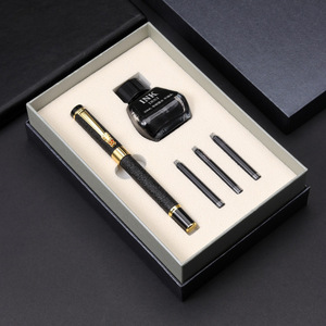 Set di penne stilografiche a inchiostro personalizzato di lusso cartucce sostitutive Set regalo speciale per studenti - Product Image 3