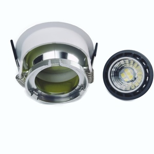 MR16 đèn cốc hình elip miệng có thể điều chỉnh đơn giản ánh sáng tại chỗ khung nhúng Downlight khách sạn kỹ thuật trần ánh sáng <span class=keywords><strong>Kit</strong></span> - Product Image 4