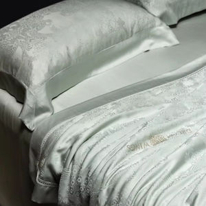 Fodera per cuscino in tencel morbido di alta qualità per camera da letto, traspirante, con motivo jacquard, effetto seta, in offerta speciale. - Product Image 1