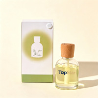 Bouteille diffuseur de parfum en verre transparent de 150 ml avec bouchon en bois de hêtre en spirale, récipient diffuseur d'arômes rond vide pour la maison/la voiture