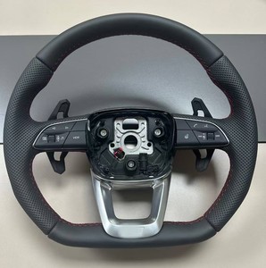 Venta caliente accesorios de coche volante de fibra de carbono de cuero para <span class=keywords><strong>Audi</strong></span> S6 S7 A4 A5 A6 A7 Q3 Q5 A3 S3 S8 R8 volante de coche - Product Image 4