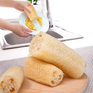 Éponge longue biologique biodégradable séchée, naturelle et écologique, pour application corporelle aux fruits entiers modernes - Product Image 2