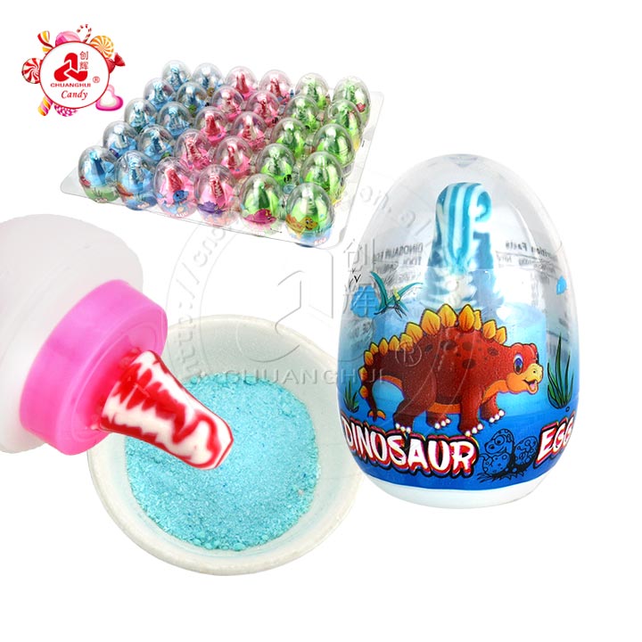 Dinosaur egg bottle lollipop