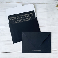 Cartes de visite de luxe A6 en papier épais au design personnalisé Cartes de vœux Bijoux Carte de remerciement pour petites entreprises