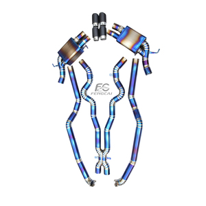ท่อไอเสียไทเทเนียมสมรรถนะสูง Valvetronic X Pips สำหรับ BMW M6 F06 F12 F13 4.4T Catback พร้อมปลายท่อคาร์บอน - Product Image 2