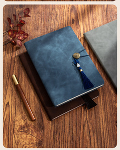Custom Logo Luxury Leather Notebook Gift Set With Wooden Pen Fully Automatic Umbrel Tassel Decor Graduation Business Present - Product Image 6
