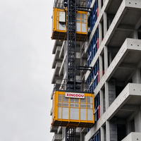 Ascenseur de chantier SC200 homologué CE, monte-charge de matériaux et passagers, capacité de levage 2T 3T, vente directe usine, haute qualité