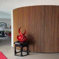 Panneau acoustique en bois à lattes 3D flexible, panneau insonorisant à rouleaux, panneau absorbant le son incurvé, panneaux muraux acoustiques Akupanel