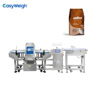 Détecteur de métaux alimentaire industriel Easyweigh avec contrôleur de poids pour grains de café, biscuits, gâteaux et snacks