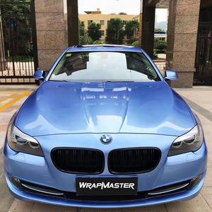 WRAPMASTER 1,52*17m PVC Super brillante metálico niebla azul coche envoltura vinilo vehículo cuerpo pegatina - Product Image 4