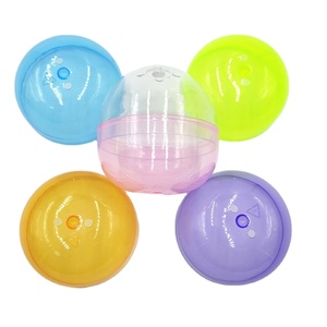 Wholesale 6.5CM Round plastic ball shell Plastic toy packaging ball for twisted egg