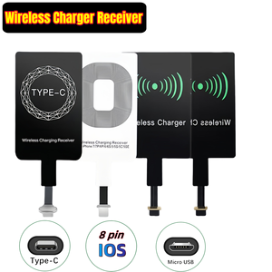 Loại C IOS 8 Pin Micro USB <span class=keywords><strong>Android</strong></span> Phổ Sạc Không Dây Receiver Loại C Mỏng Sạc Cuộn Dây Adapter Đối Với Samsung iPhone - Product Image 2