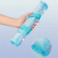 Bolsa Transparente para Estadio, Aprobada para Estadios, Organizador de Cosméticos de PVC Grande con Cierre, Bolso de Mano Transparente Impermeable para Deportes
