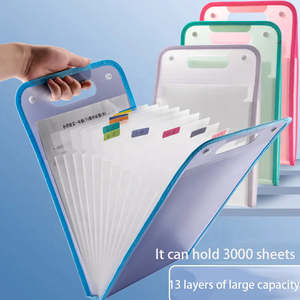 Mới phổ biến colourful A4 thư Kích thước mở rộng thư mục tập tin 13 túi tập tin tổ chức điền thư mục văn phòng trường nguồn cung cấp - Product Image 1