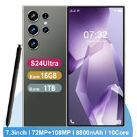 Nuevo Modelo S24Ultra Desbloqueado Directo de Fábrica, Pantalla de 7.3 Pulgadas, 8800mAh, 72MP + 108MP, 5G Global, Modelo de Venta Caliente 2025