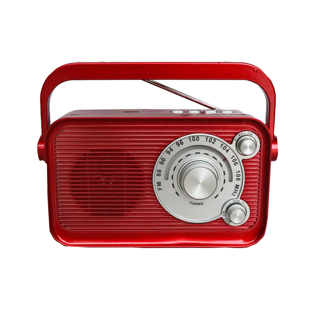 Vofull Portable Multi-band Audio Rechargeable Radio BT Vintage Radio FM AM Radio