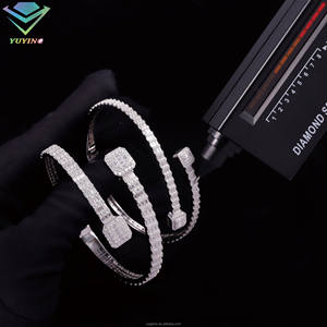 Bracciali Yu Ying in Argento 925 con Diamanti VVS per Donne, Gioielli Raffinati, Bracciali in <span class=keywords><strong>Moissanite</strong></span> - Product Image 2