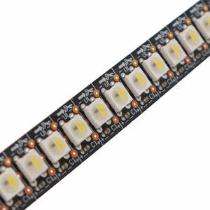แถบไฟ <span class=keywords><strong>LED</strong></span> <span class=keywords><strong>RGBW</strong></span> <span class=keywords><strong>5V</strong></span> 12V 24V CRI 95 144LEDs กันน้ำ <span class=keywords><strong>Sk6812</strong></span> Ws2812แบบโปรแกรมได้ UL Ws2812b