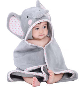 Toalla de Baño para Niños, Linda, Suave, de Secado Rápido, Antimicrobiana, de Algodón, con Capucha, Personalizable con Logotipo, Poncho de Dibujos Animados Tejido, Ecológico - Product Image 6