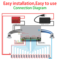 Carte de circuit imprimé (PCB) ANT Smart BMS série 7-16S 400A (pic 1000A)