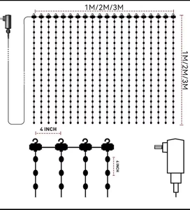 Intelligente Vorhang leuchten 6.6x 6.6Ft, 400 LED mit APP-Steuerung, Music Sync Dynamic DIY für Schlafzimmer Wand Hintergrund Halloween Weihnachten - Product Image 6
