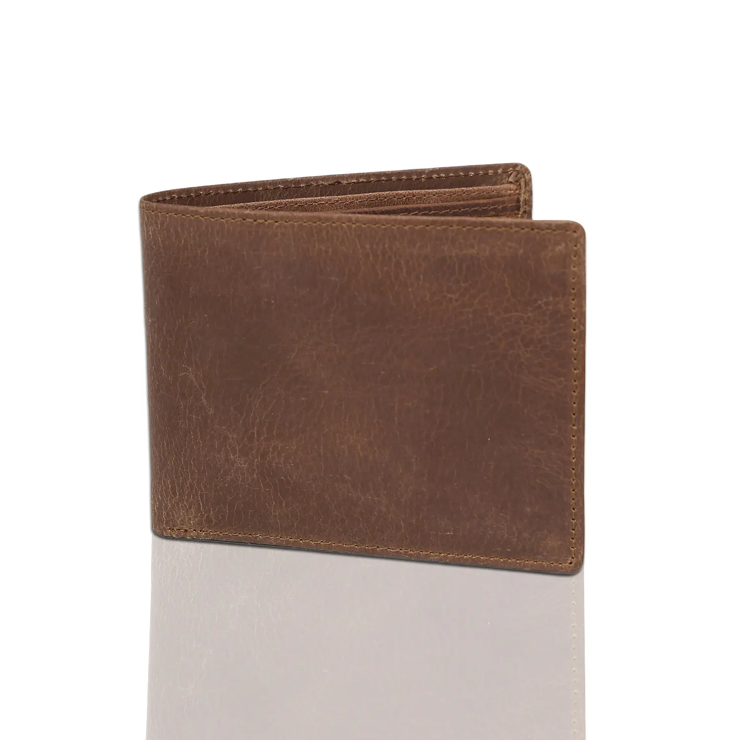 محفظة محفظة مع حامل بطاقات مخصص للبيع بالجملة محفظة RFID من الجلد الطبيعي محافظ ذات شقين للرجال محفظة أنيقة