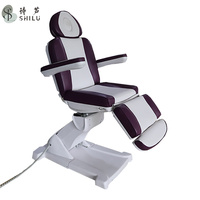 Fauteuil de massage électrique de luxe moderne Yingpai, lit de massage facial en PVC, 3 moteurs, hauteur réglable, cadre métallique, éponge haute densité