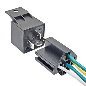 Waterproof Car Relay <b>12V</b> 30A 5Pin DC Relay Practical Auto <b>Socket</b> with Starter Black Relay - Product Image 3