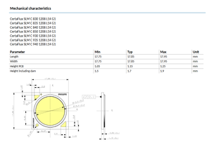 PHILIPS CertaFlux SLM C 1208 L14 G1 600lm à 4000lm CRI80/90 2700k-5000k Dimmable Garantie 3 ans Puce LED COB - Product Image 6