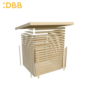 Sauna Clásica Exterior para 4-6 Personas con Cedro Rojo Occidental, Sauna Exterior de Forma Cuadrada - Product Image 5