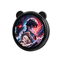 Insignia Inteligente Magnética Creativa 2026 con Pantalla HD y Luz LED de Colores, Insignia Digital Portátil para Almacenamiento de Fotos Selfie y Regalos
